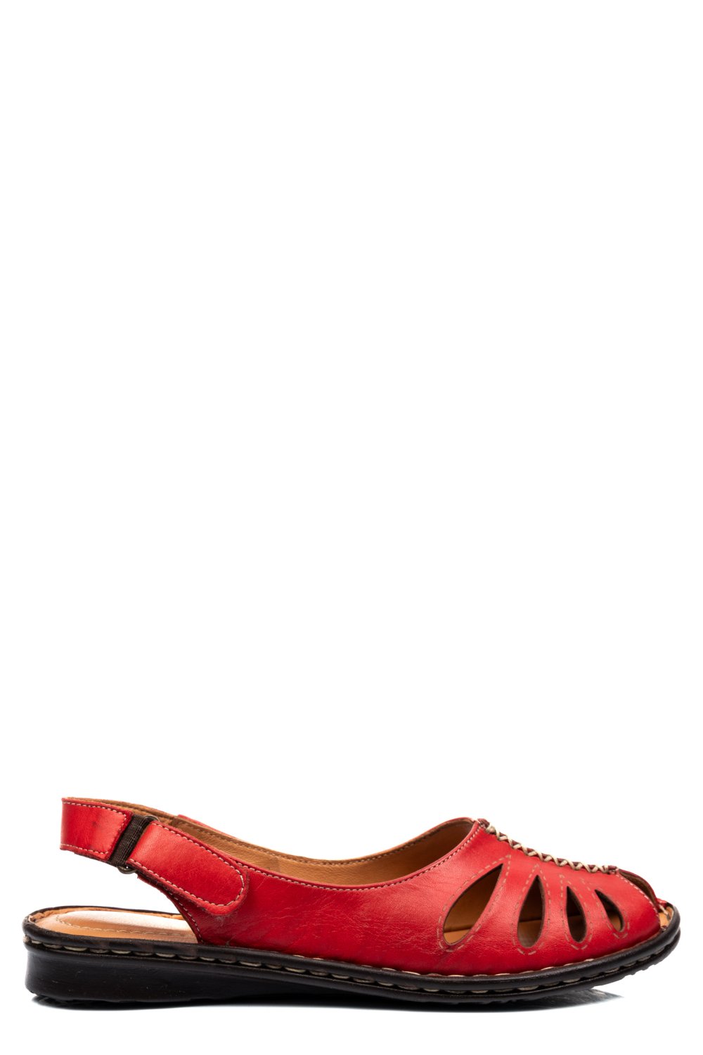 SANDALE ROSII PIELE NATURALA 1950AKA