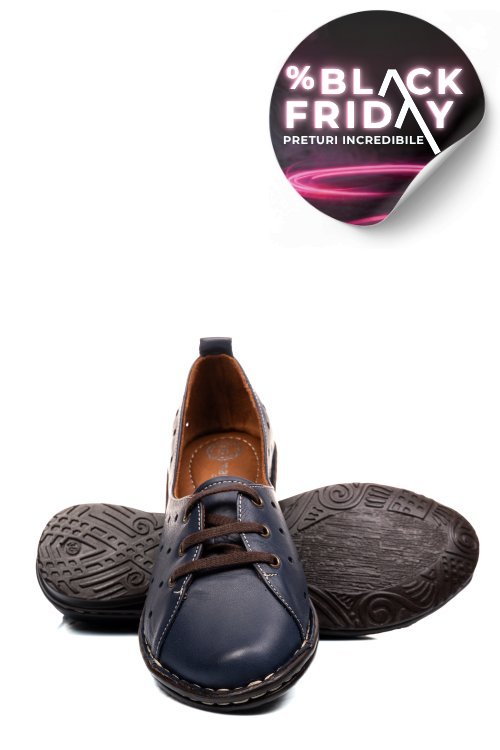 Pantofi bleumarin piele naturala 1pc422