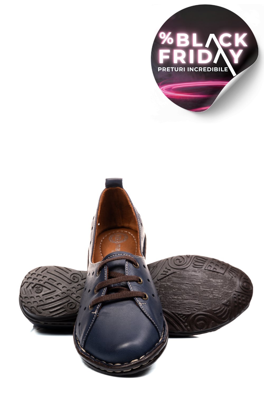 PANTOFI BLEUMARIN PIELE NATURALA 1PC422