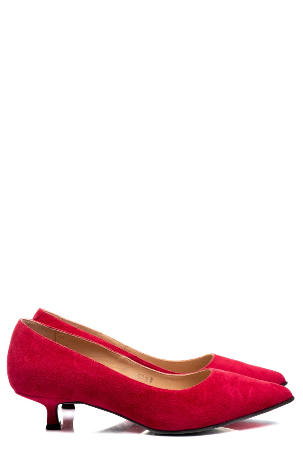 PANTOFI DAMA GUBAN PIELE NATURALA INTOARSA ROSII 3S77618