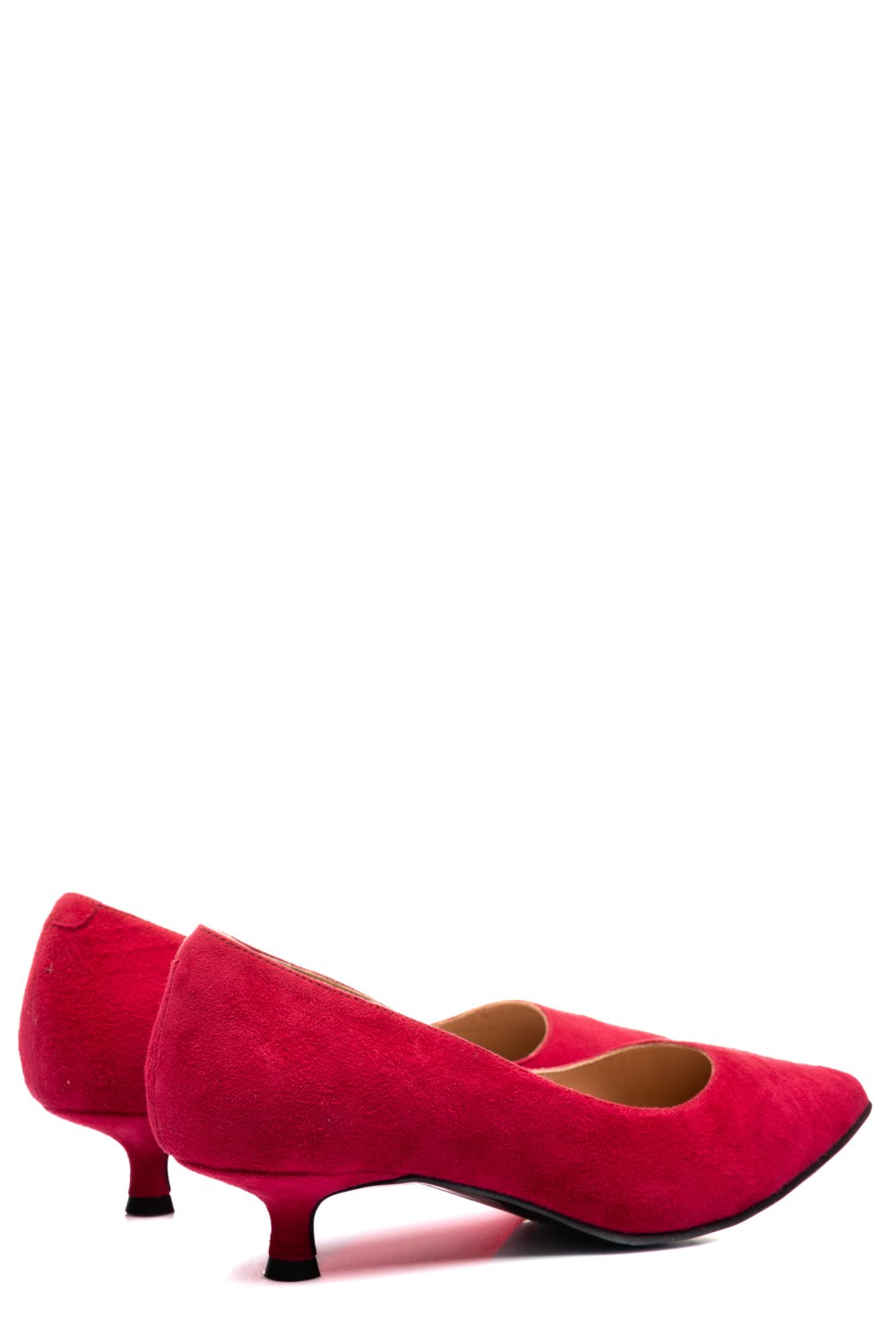 PANTOFI DAMA GUBAN PIELE NATURALA INTOARSA ROSII 3S77618