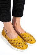 ESPADRILE GALBENE PIELE NATURALA JSPY3960