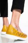 ESPADRILE GALBENE PIELE NATURALA JSPY3960