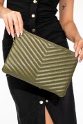 GEANTA KHAKI PIELE NATURALA 06714