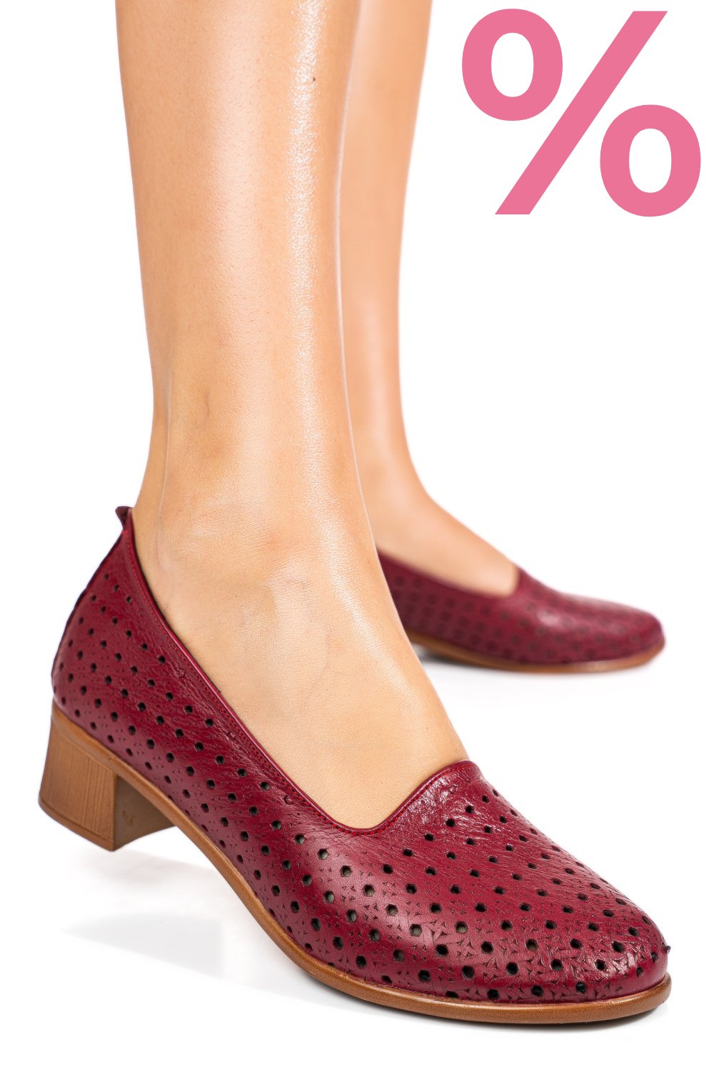 PANTOFI VISINII PIELE NATURALA 3PC06MM
