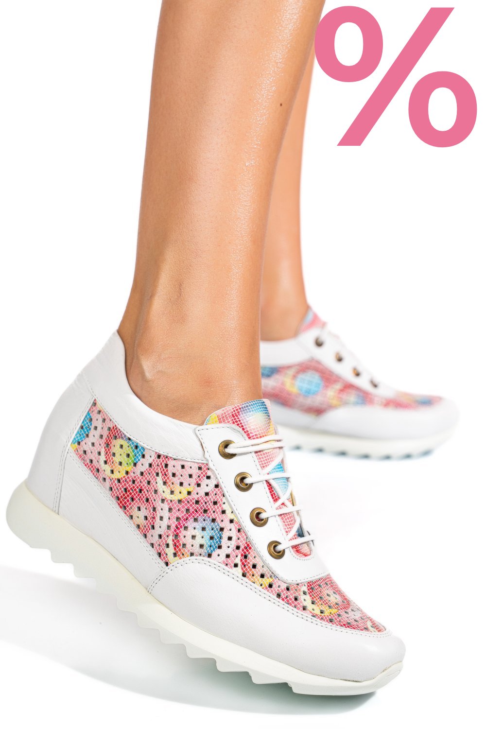 SNEAKERS ALBI PIELE NATURALA APCRT111
