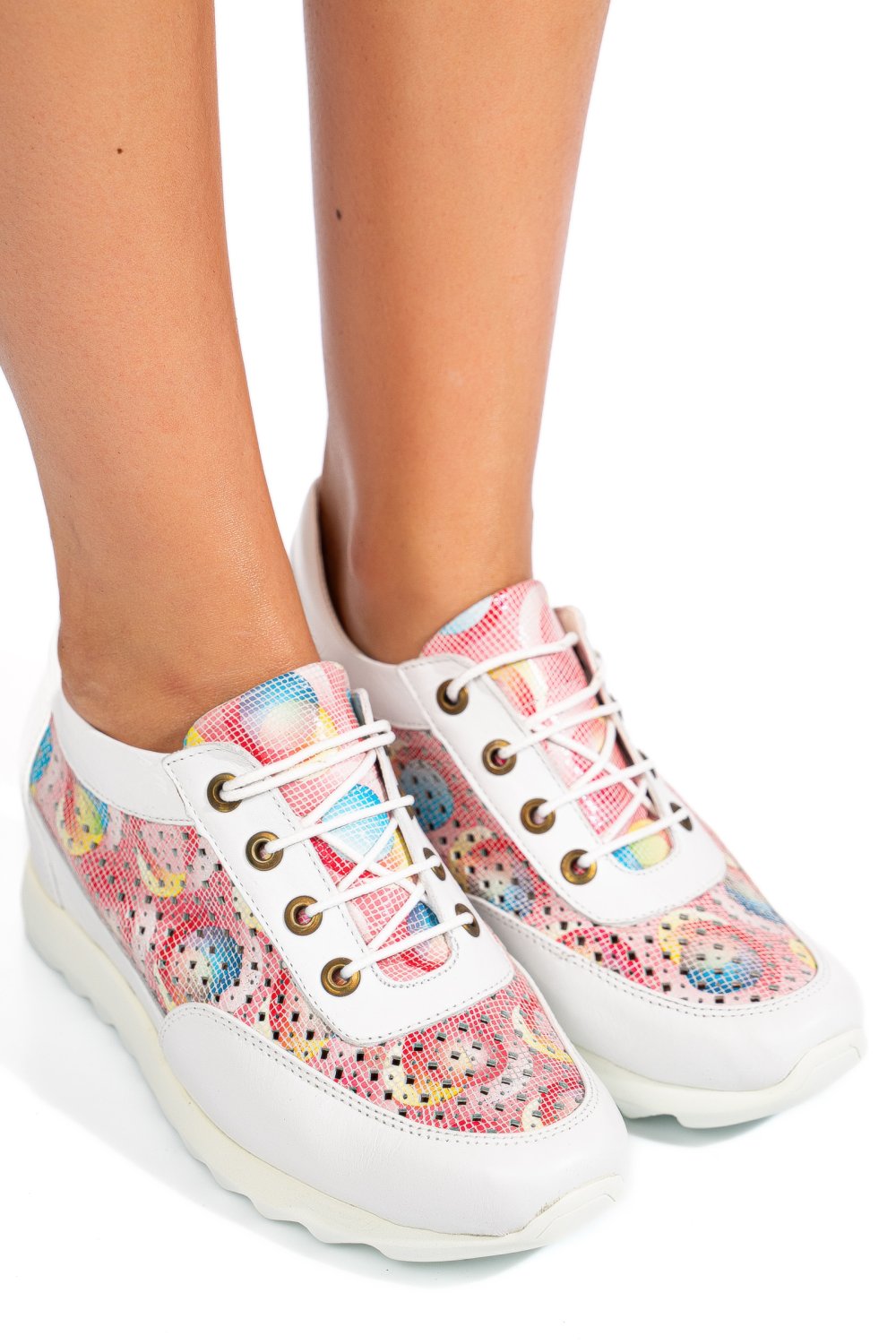 SNEAKERS ALBI PIELE NATURALA APCRT111