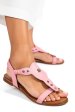 Sandale roz piele naturala 1pc7204