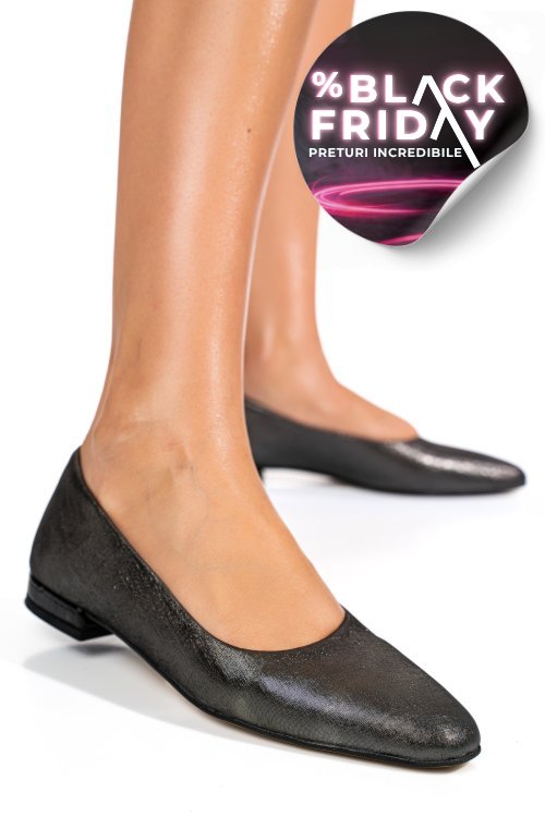Balerini negru sidef piele naturala apckadia03