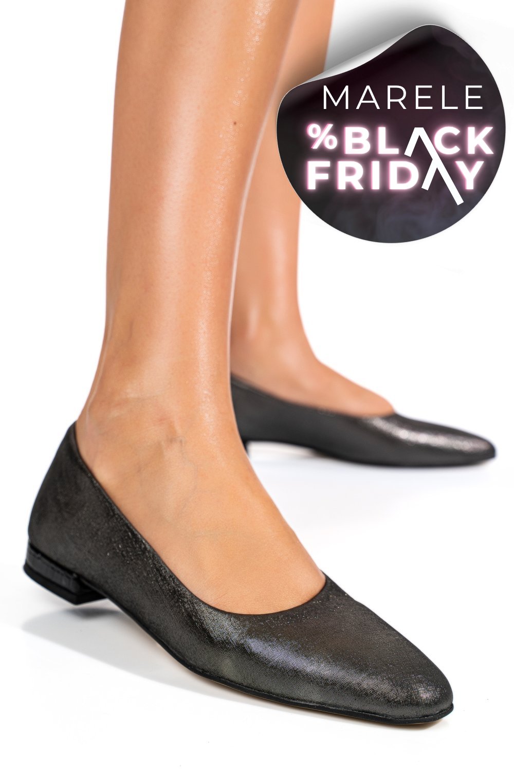 BALERINI NEGRU SIDEF PIELE NATURALA APCKADIA03