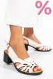 Sandale albe piele naturala 1pc20aka