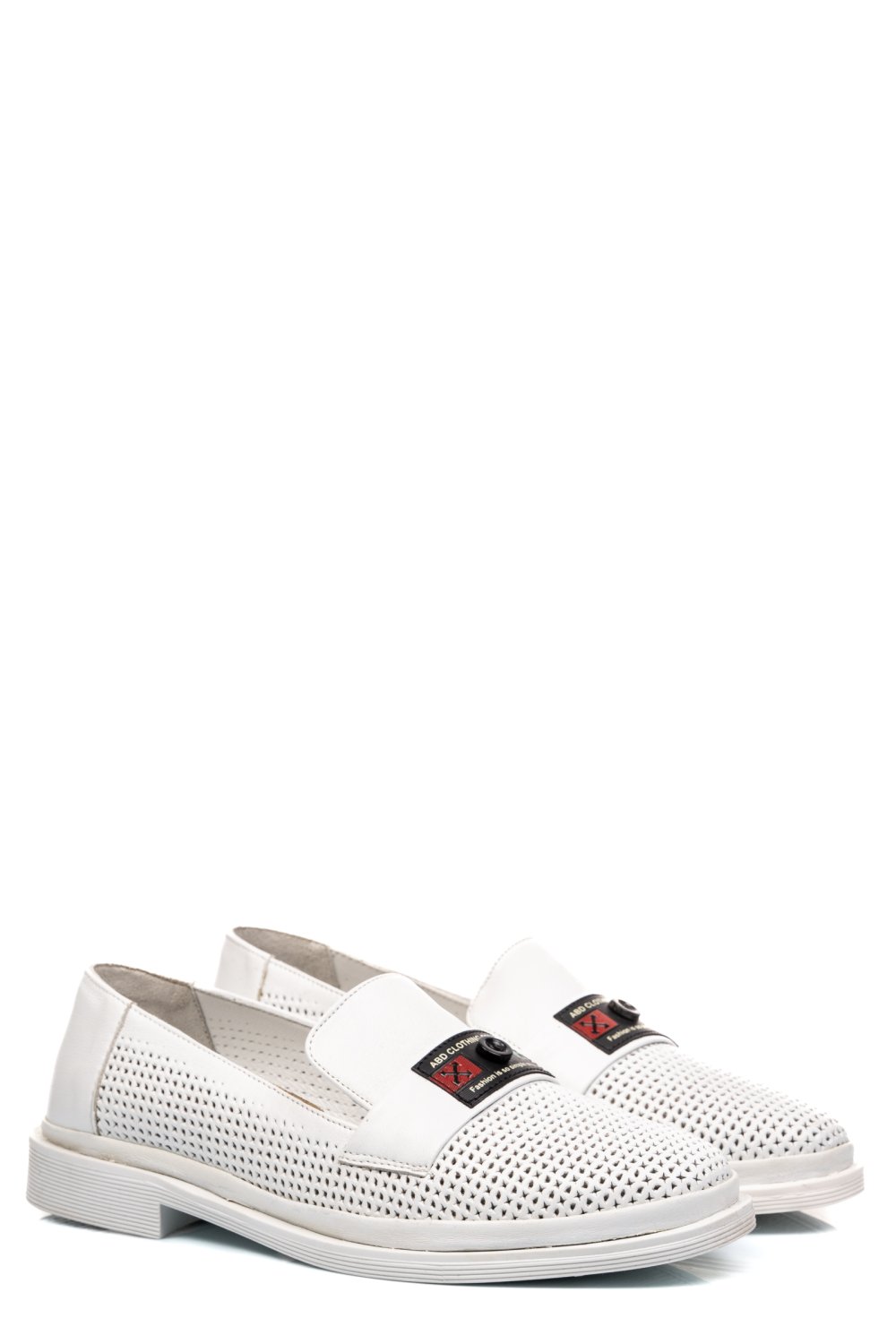 PANTOFI ALBI PIELE NATURALA 1PC197
