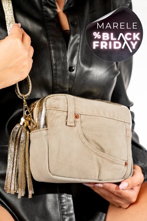 Geanta beige jeans bs3358