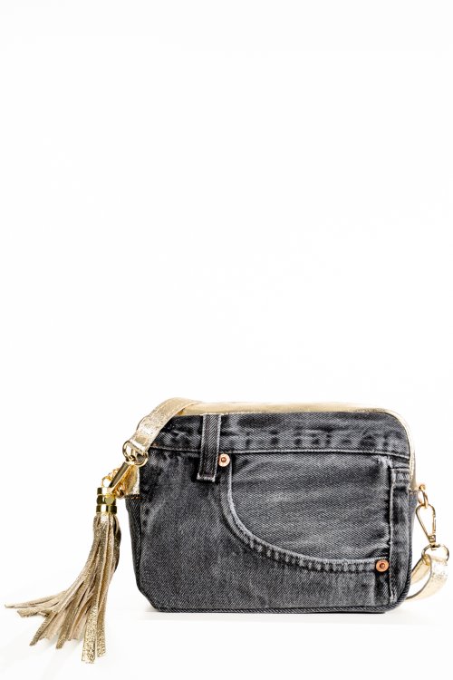 Geanta gold black jeans bs3358