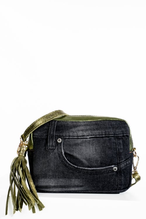 Geanta green black jeans bs3358