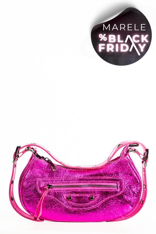 Geanta fuchsia piele naturala 143695