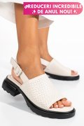 SANDALE BEJ PIELE NATURALA FSP001802