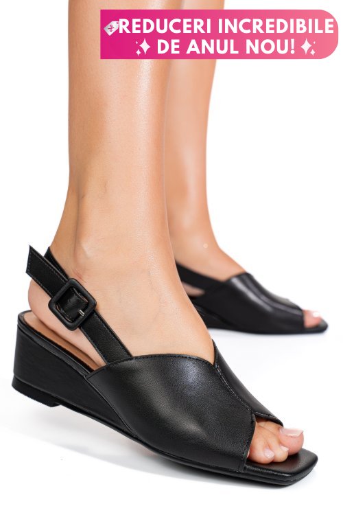 Sandale black piele naturala xspt24065