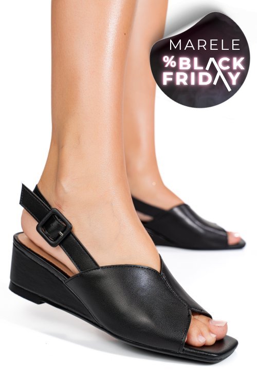 Sandale black piele naturala xspt24065