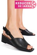 SANDALE BLACK PIELE NATURALA XSPT24065