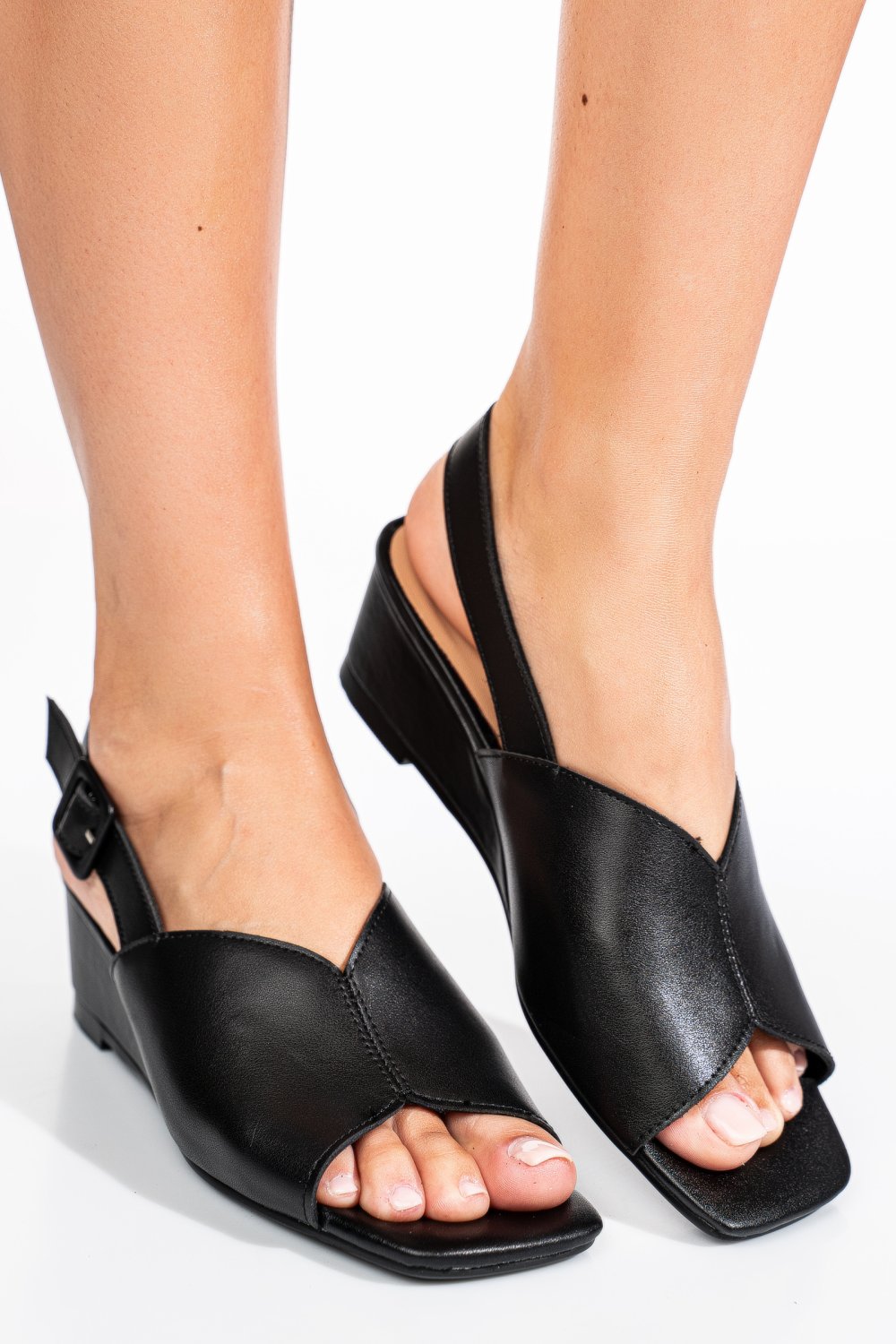 SANDALE BLACK PIELE NATURALA XSPT24065