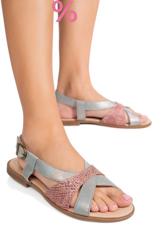 Sandale roz piele naturala 9spk92