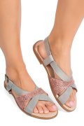 SANDALE ROZ PIELE NATURALA 9SPK92