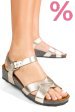 Sandale gold piele naturala gspilda