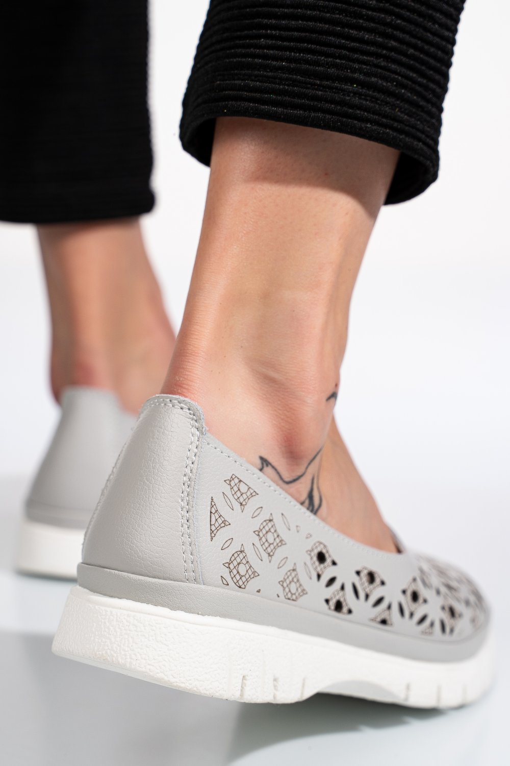 ESPADRILE GRI PIELE NATURALA JSPY3960