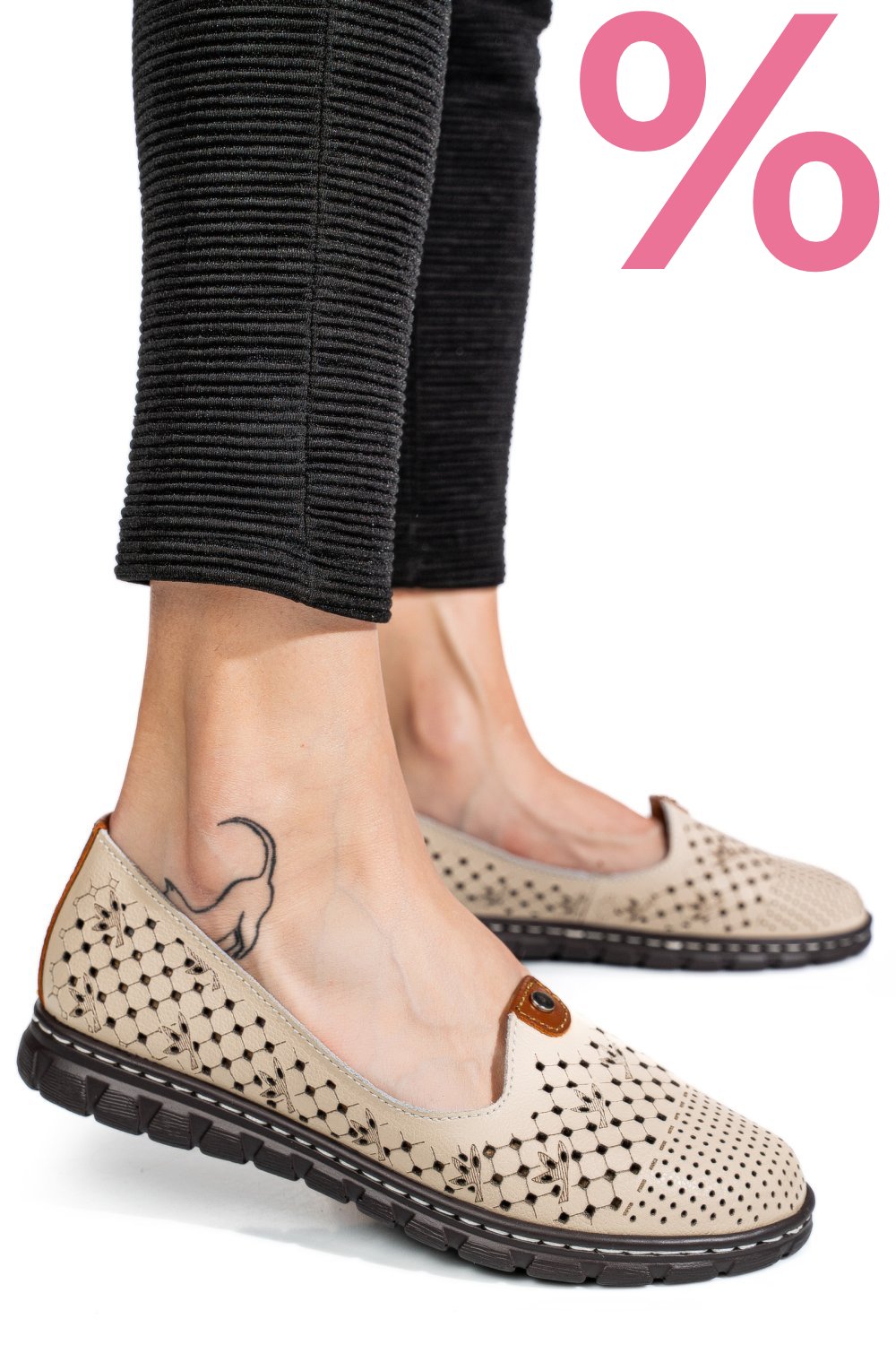 ESPADRILE BEIGE PIELE NATURALA JSPY2602