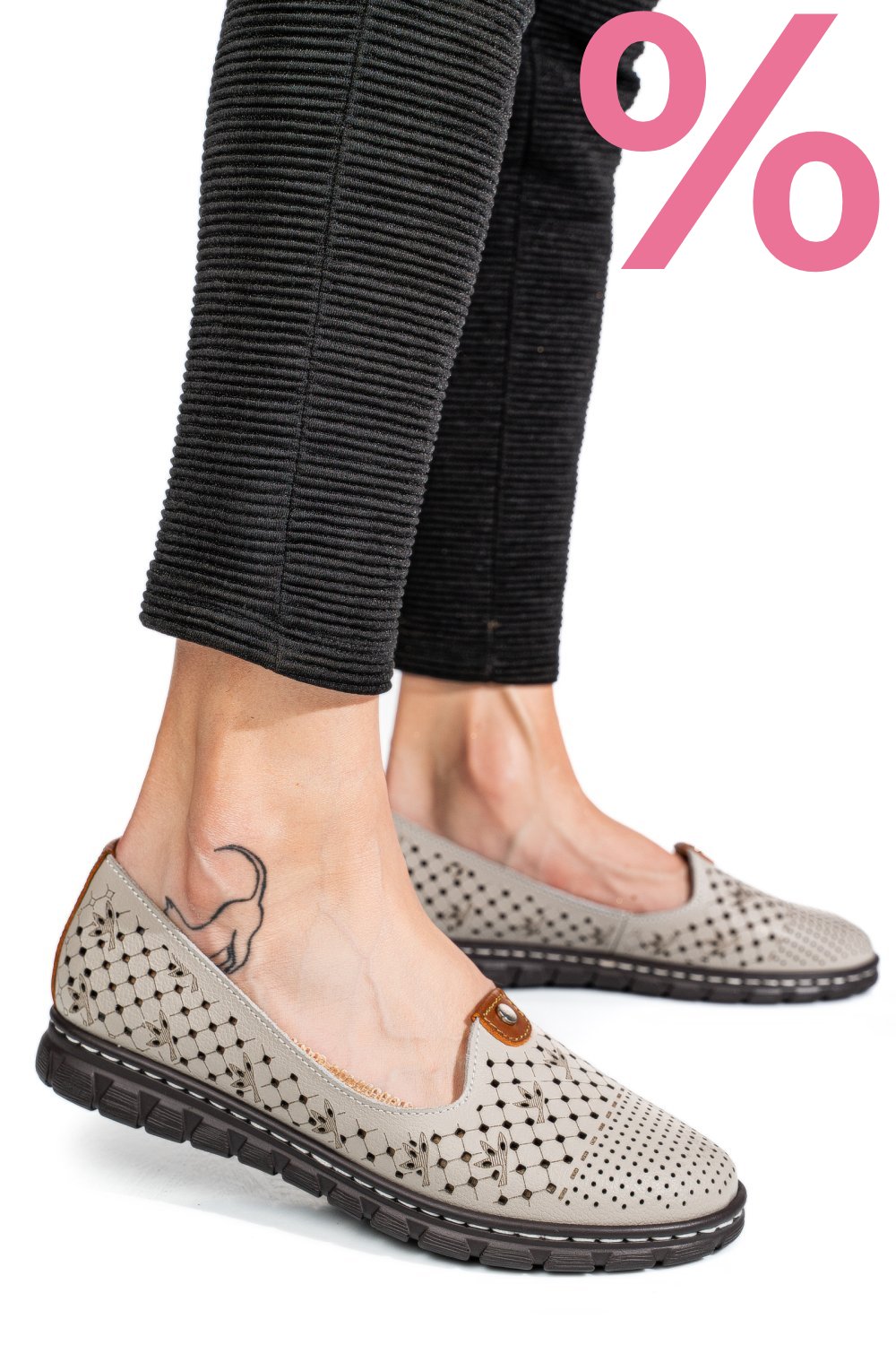 ESPADRILE LIGHT GREY PIELE NATURALA JSPY2602