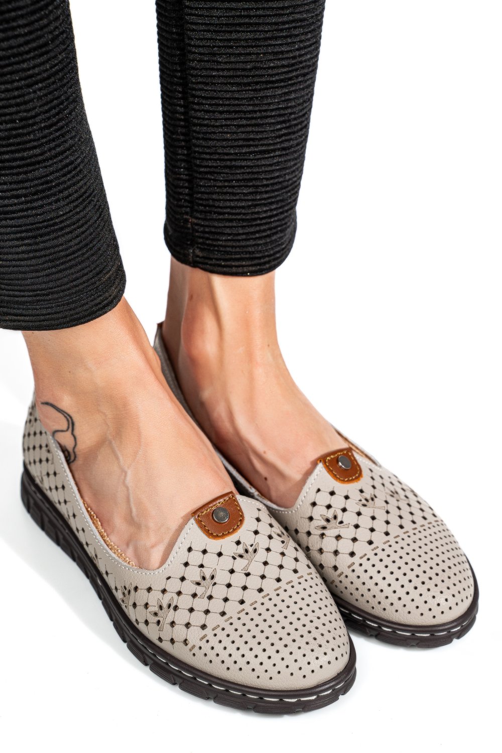 ESPADRILE LIGHT GREY PIELE NATURALA JSPY2602