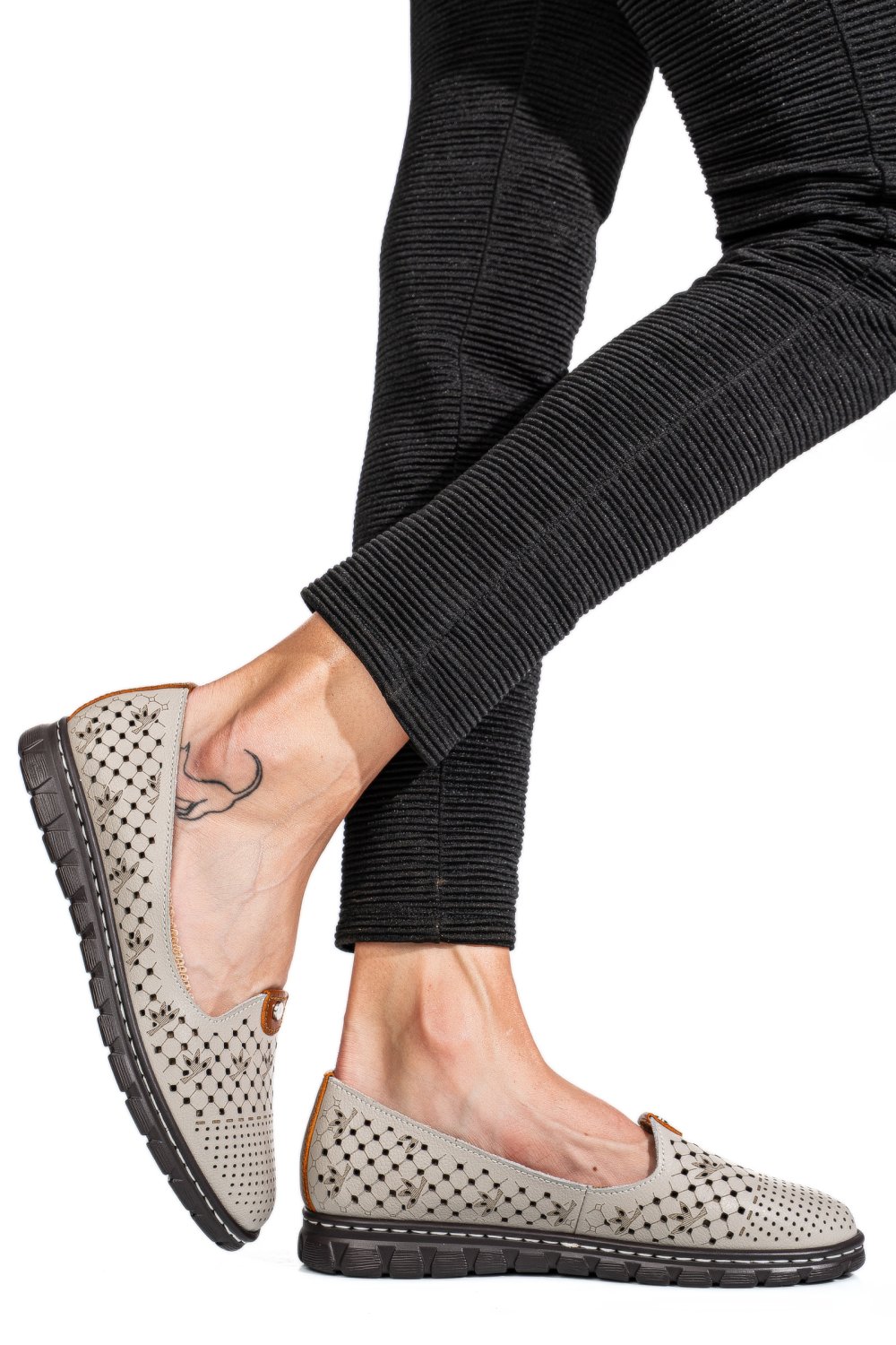 ESPADRILE LIGHT GREY PIELE NATURALA JSPY2602