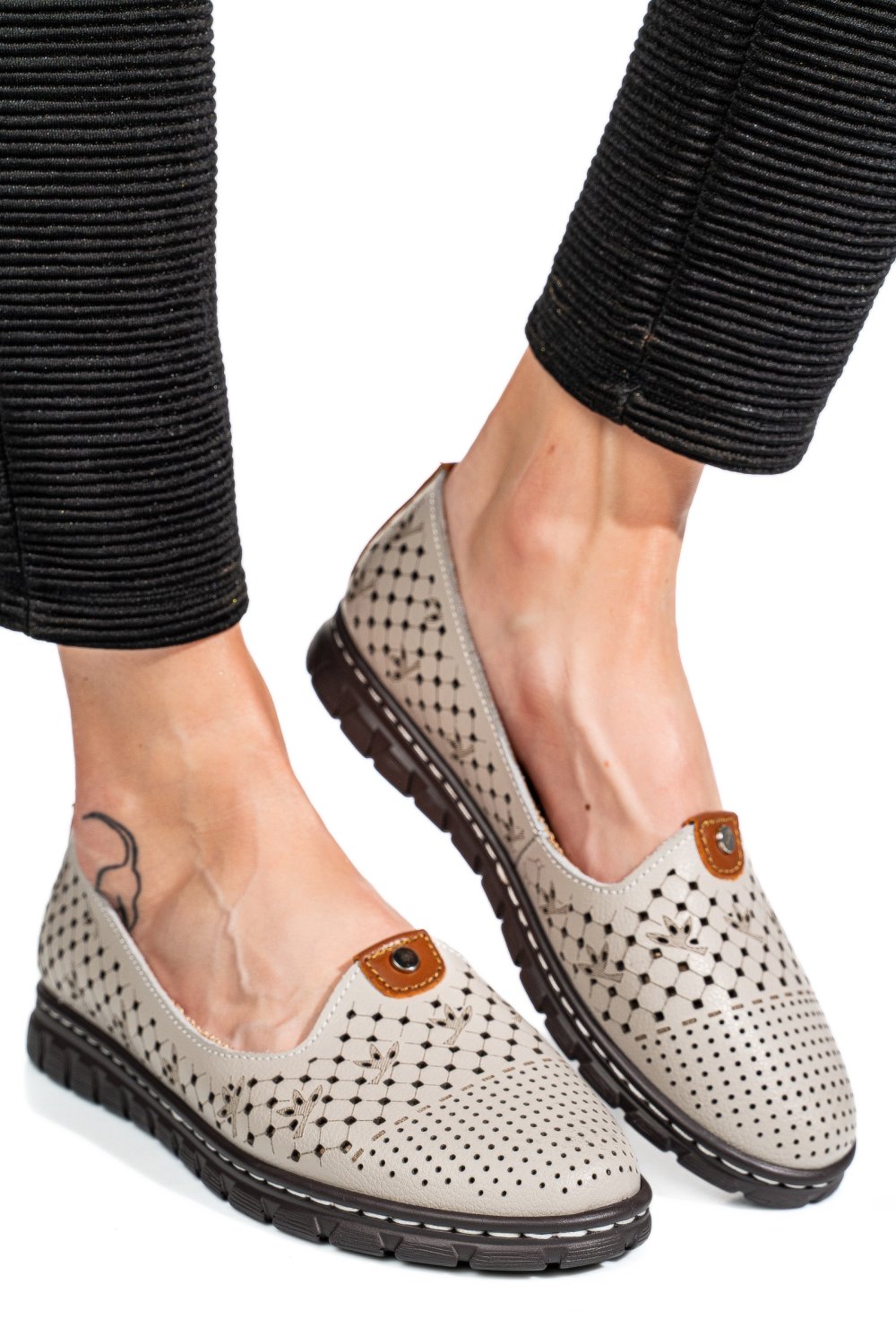 ESPADRILE LIGHT GREY PIELE NATURALA JSPY2602