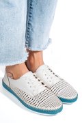 PANTOFI ALBI PIELE NATURALA 1PC333