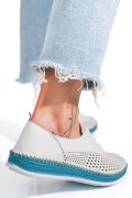 PANTOFI ALBI PIELE NATURALA 1PC333