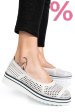 Espadrile albe piele naturala pspl2033