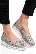 ESPADRILE GRI PIELE NATURALA PSPL2033