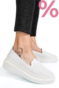 MOCASINI ALBI PIELE NATURALA JSPY3872