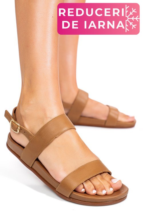 Sandale maro piele naturala 3pc02