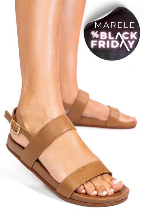 Sandale maro piele naturala 3pc02