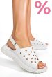 Sandale albe piele naturala 1pc512