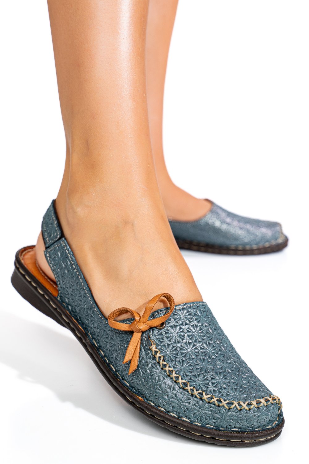 SANDALE BLEUMARIN PIELE NATURALA 1PC453