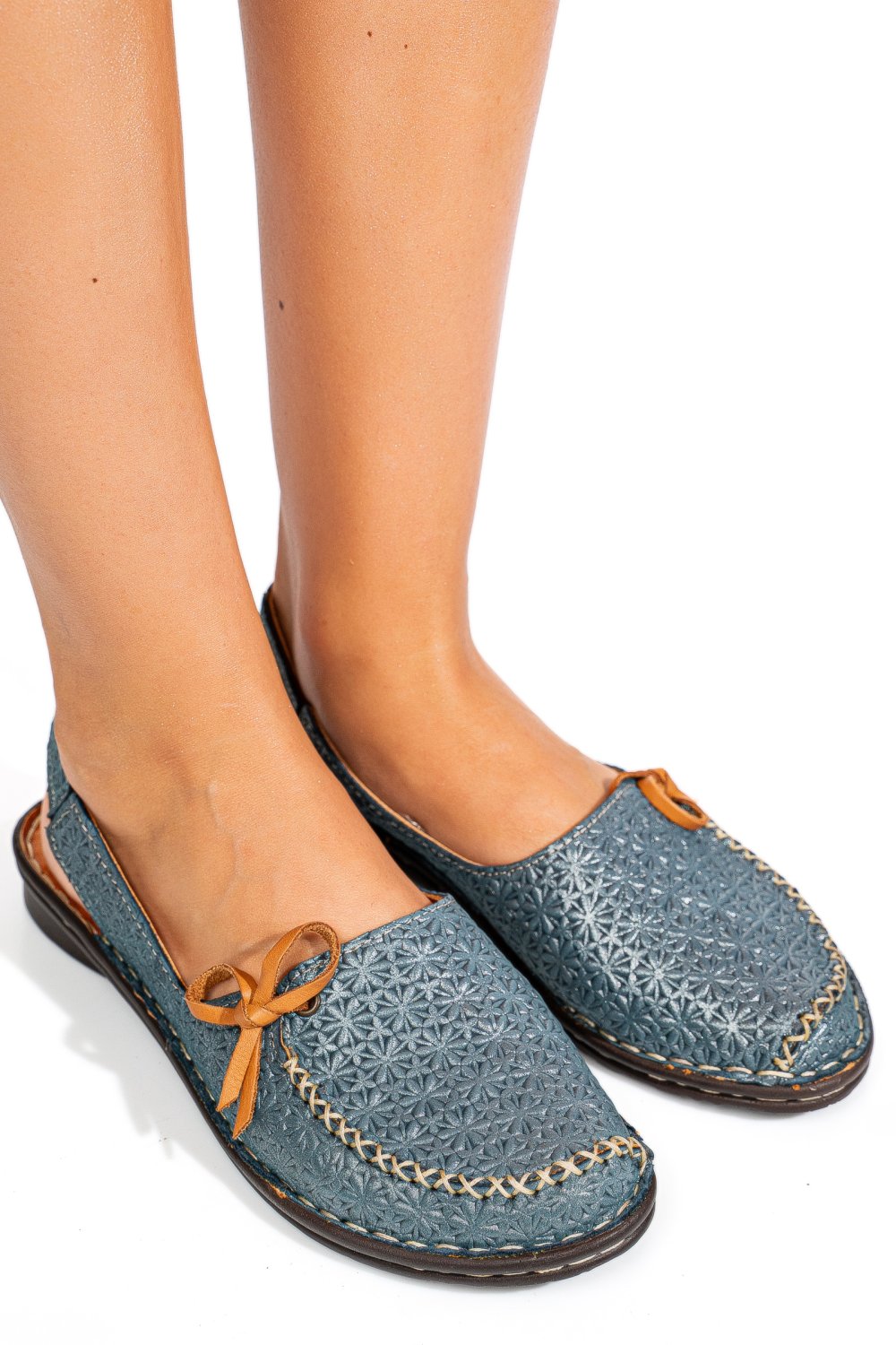 SANDALE BLEUMARIN PIELE NATURALA 1PC453