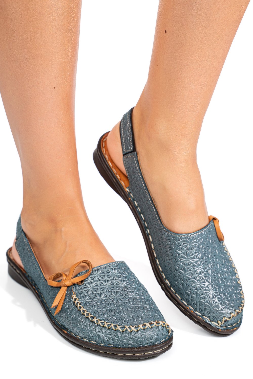 SANDALE BLEUMARIN PIELE NATURALA 1PC453