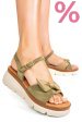 Sandale khaki piele naturala intoarsa 1s778234