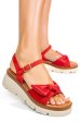 Sandale rosii piele naturala 1s778334