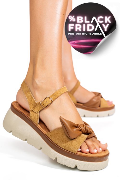 Sandale maro piele naturala 1s778234