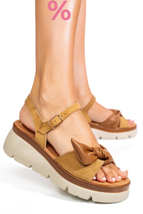 Sandale maro piele naturala 1s778234