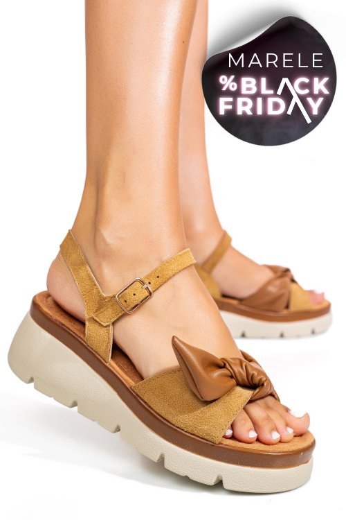 Sandale maro piele naturala 1s778234